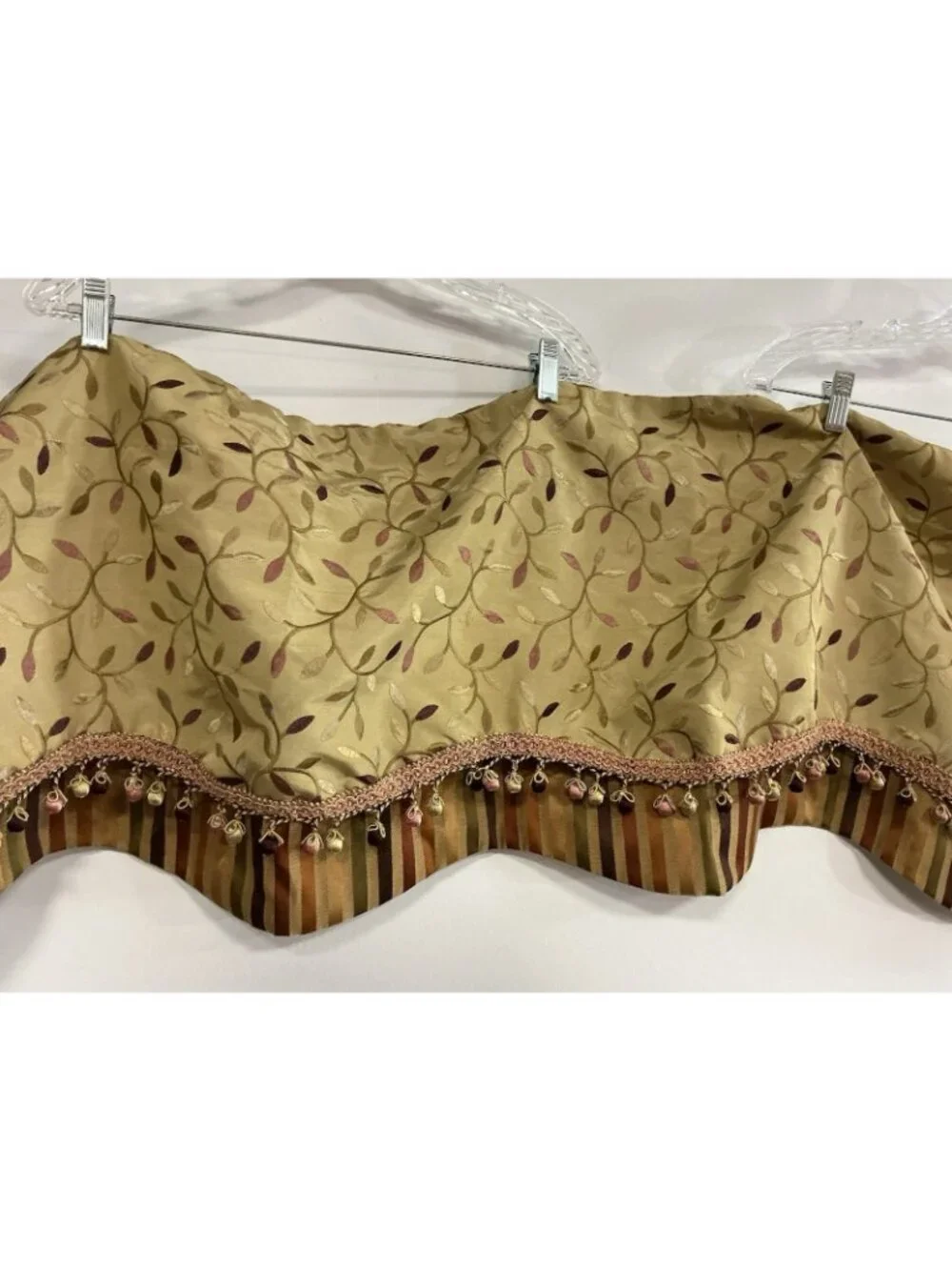 RLF Silk Valance French Floral Style Set of 4